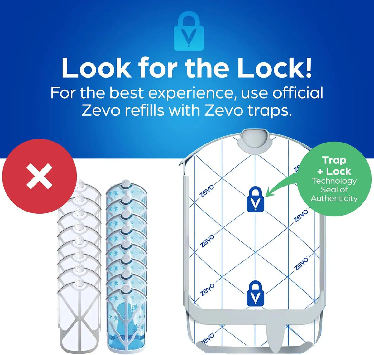 Zevo Flying Insect Trap Refill Cartridges for Fruit Flies & Gnats, 12 Count